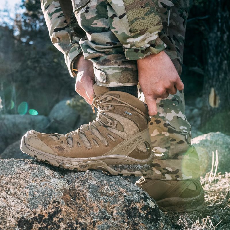 Ботинки Salomon QUEST 4D Forces 2 Coyote Фото 5